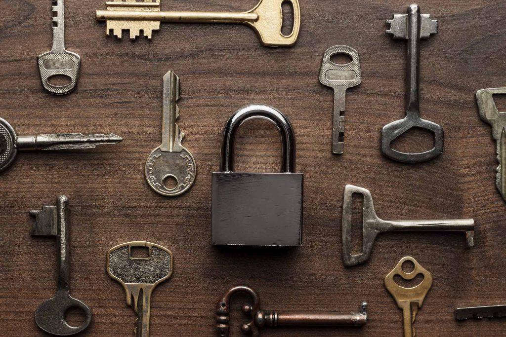 Keys for locksmith services in Denton TX — rekeying and key replacement